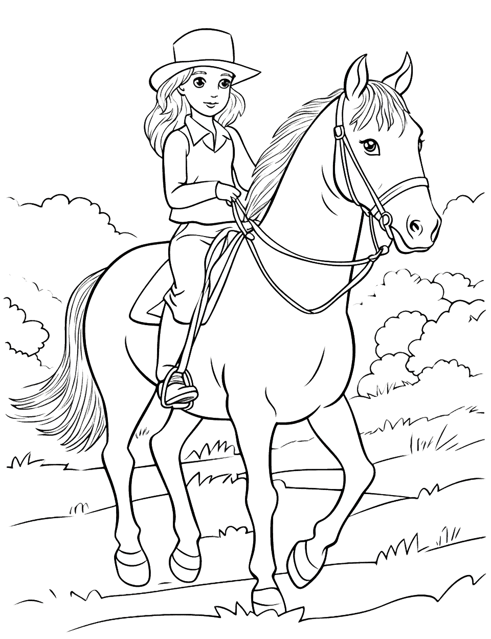 Horse coloring pages free printable sheets