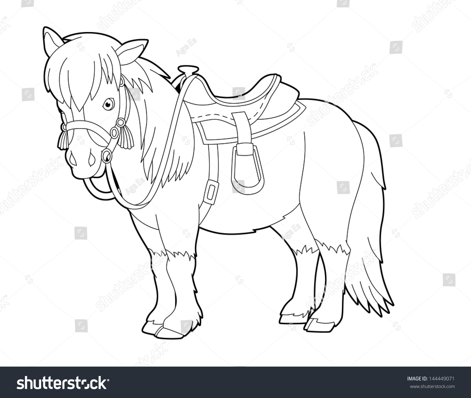 Coloring page wild west western template stock illustration