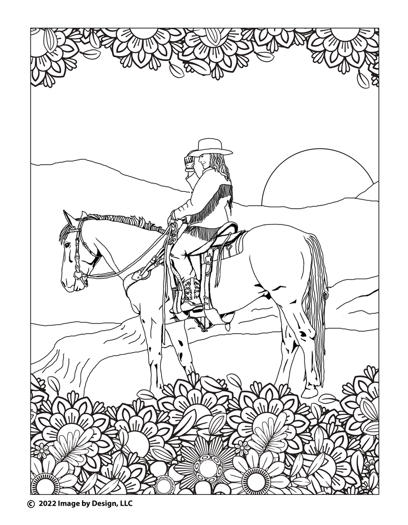 If wishes were horses coloring book â tracy mattox authorartist graphic designer