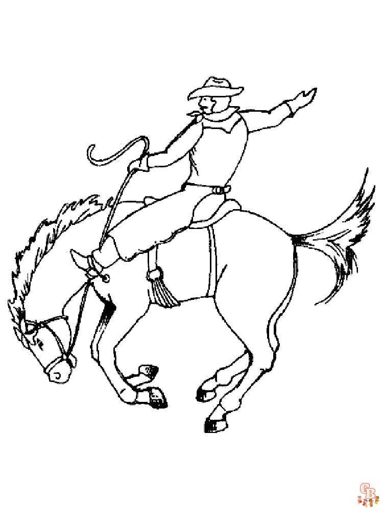 Explore the wild west with free printable cowboy coloring pages