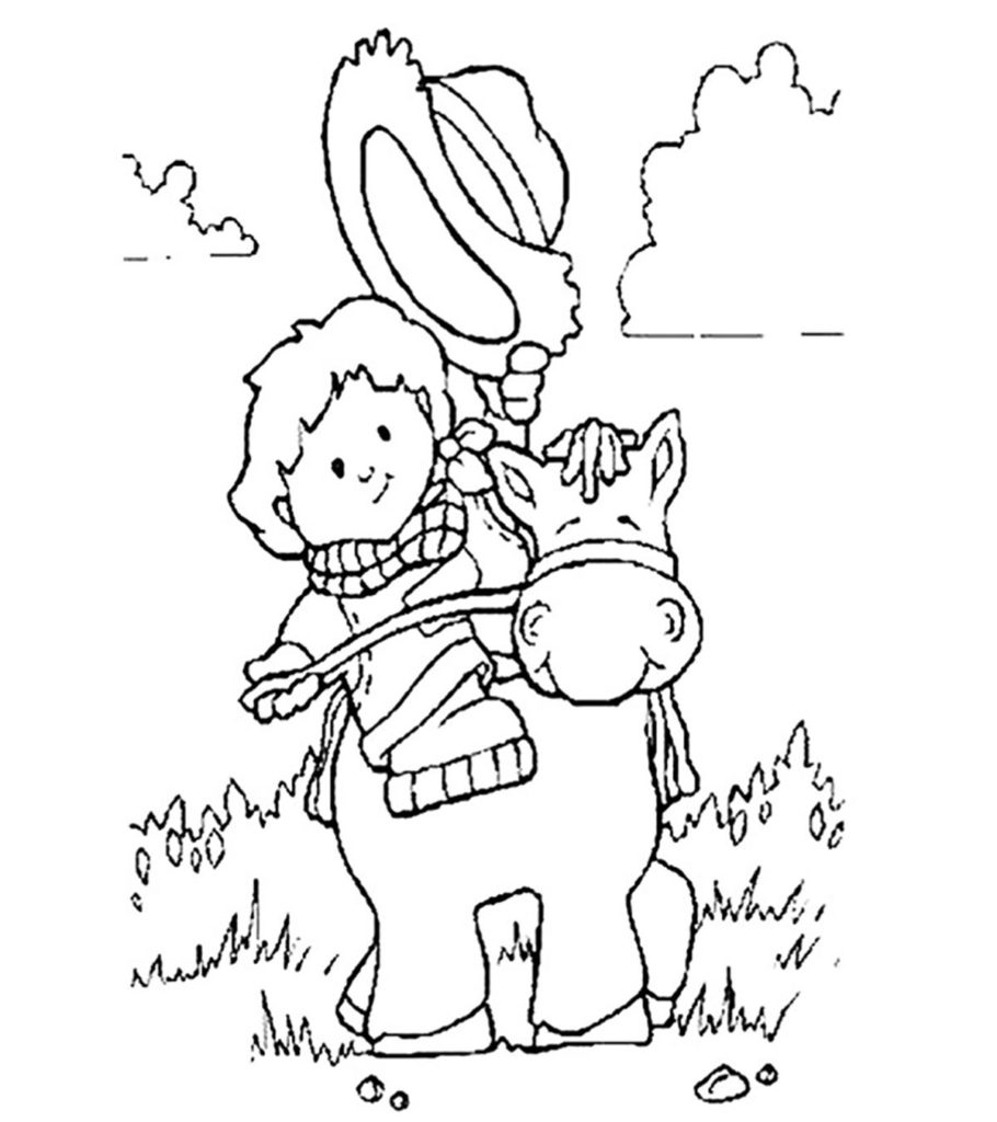 Top free printabe cowboy coloring pages online