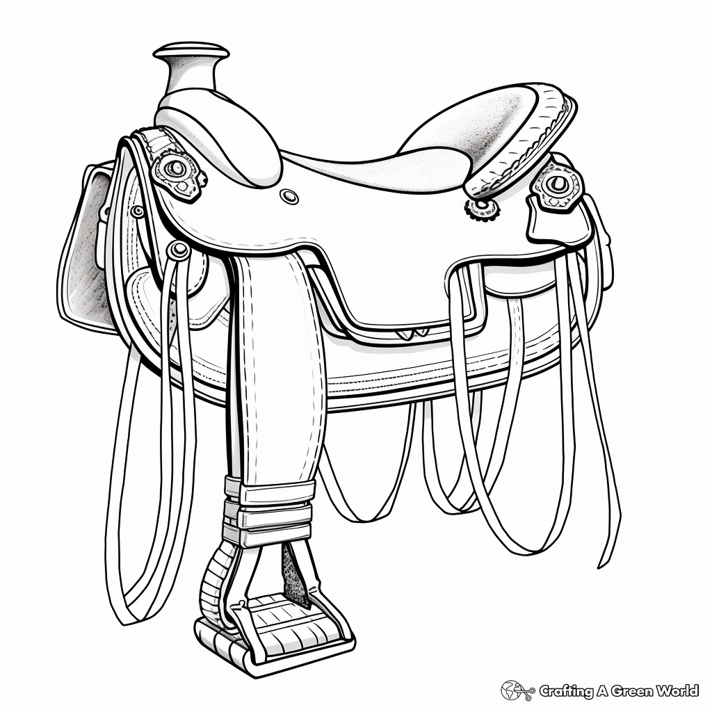 Saddle coloring pages