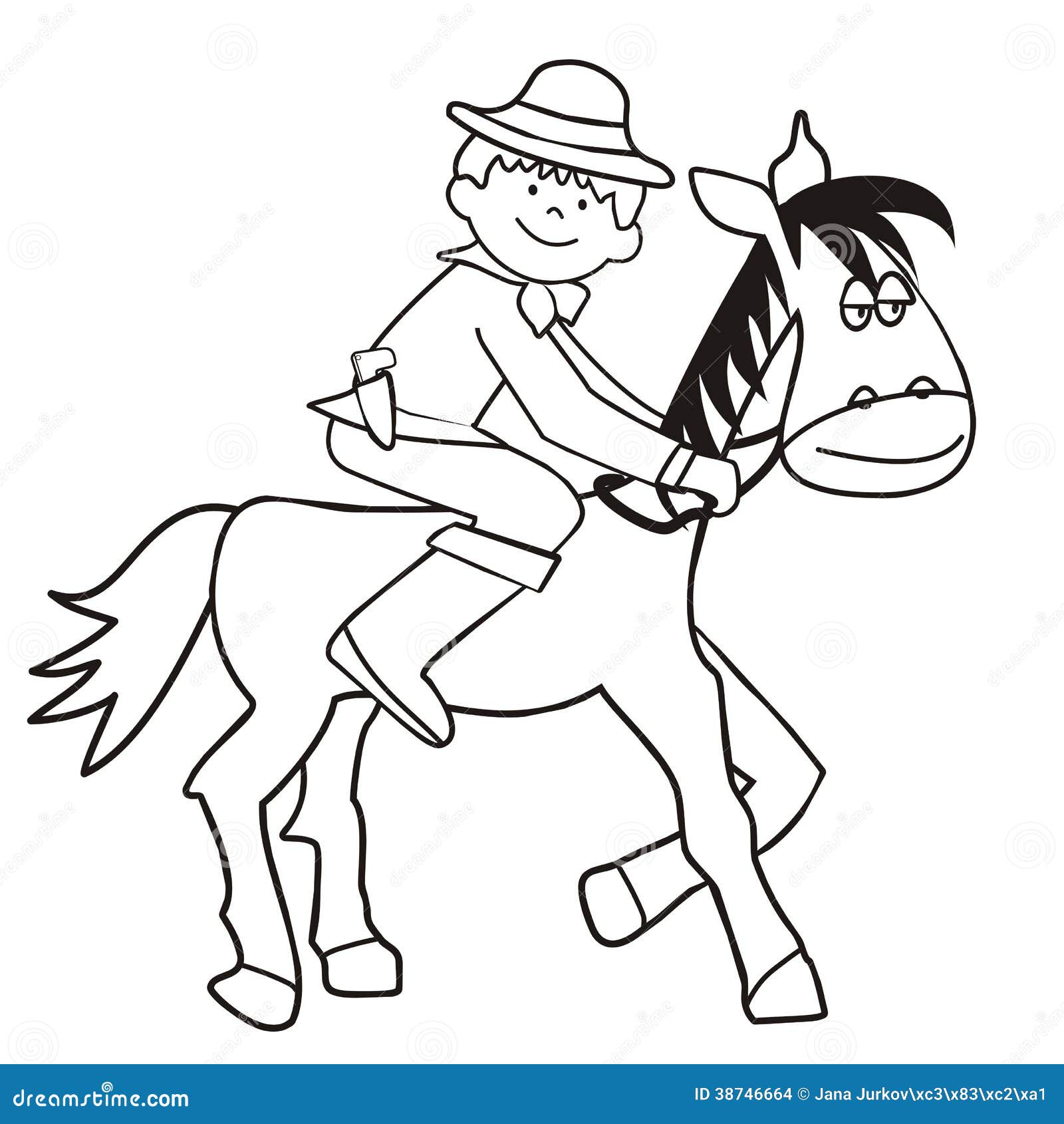 Horse and cowboy