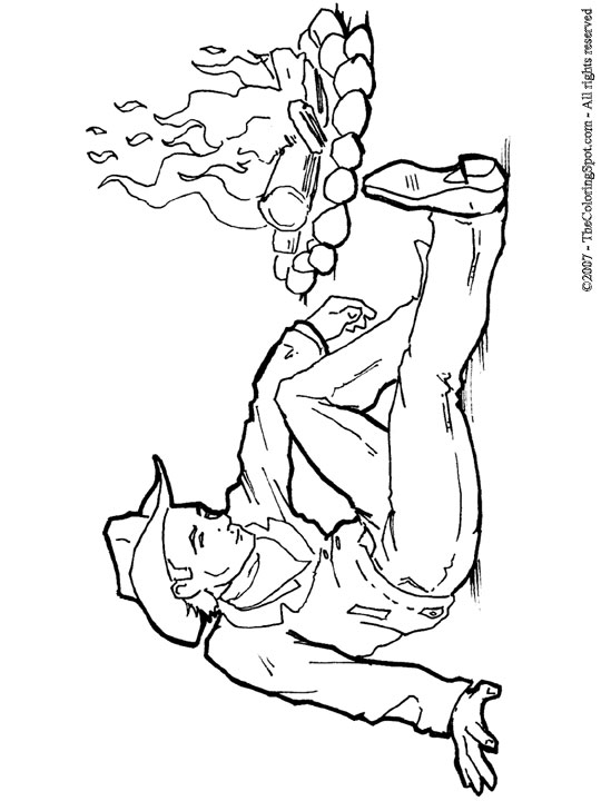 Cowboy campfire coloring page audio stories for kids free coloring pages colouring printables