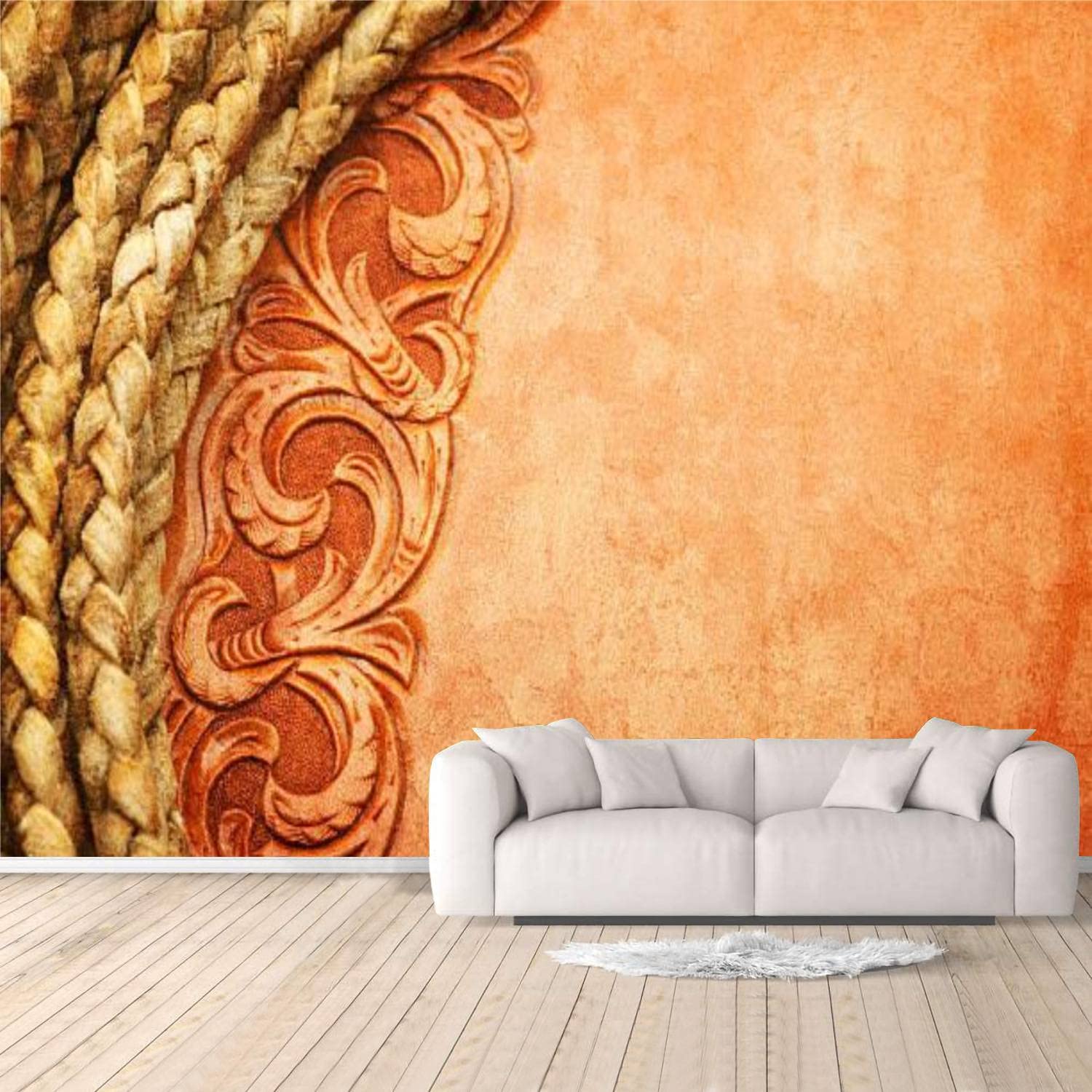 Leather Fabric, Wallpaper and Home Decor