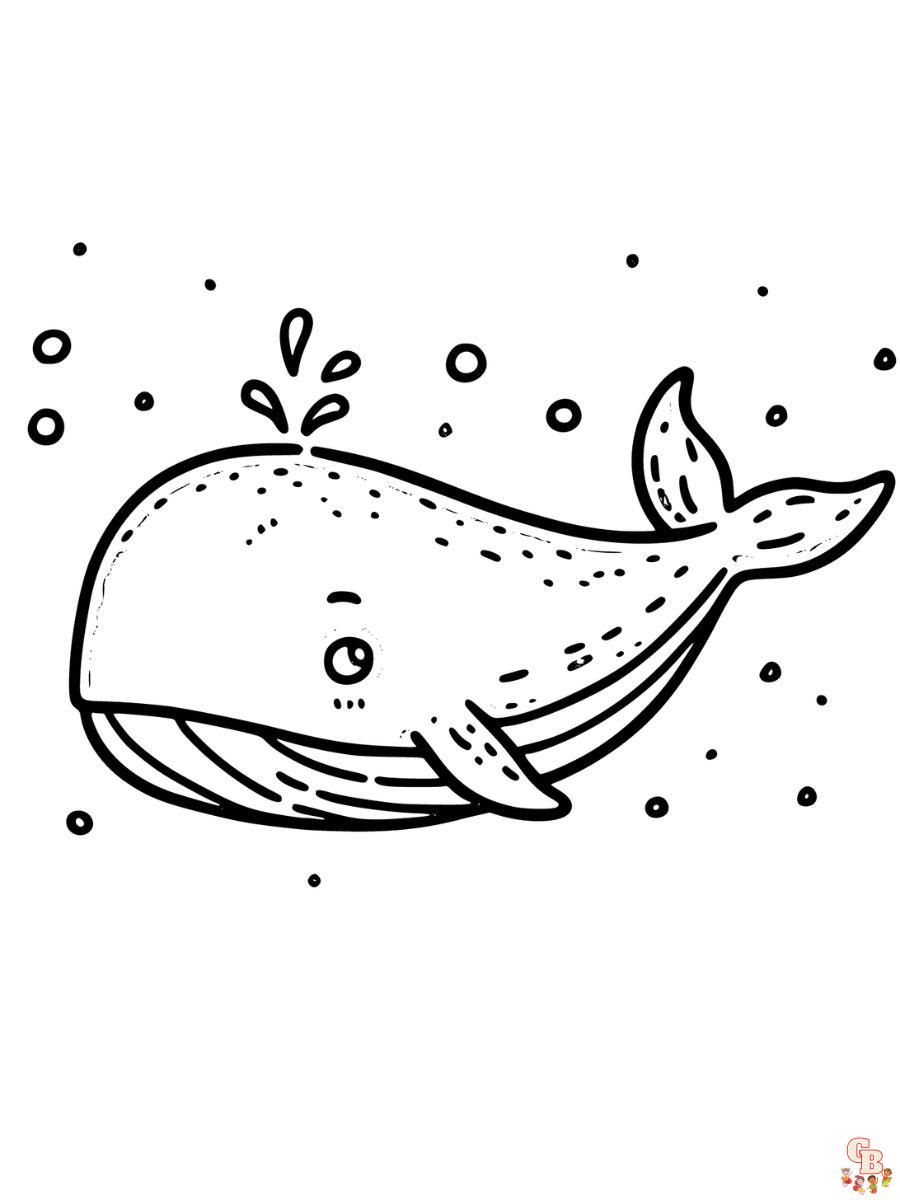 Whale coloring pages