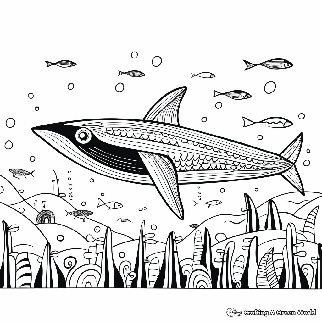 Blue whale coloring pages