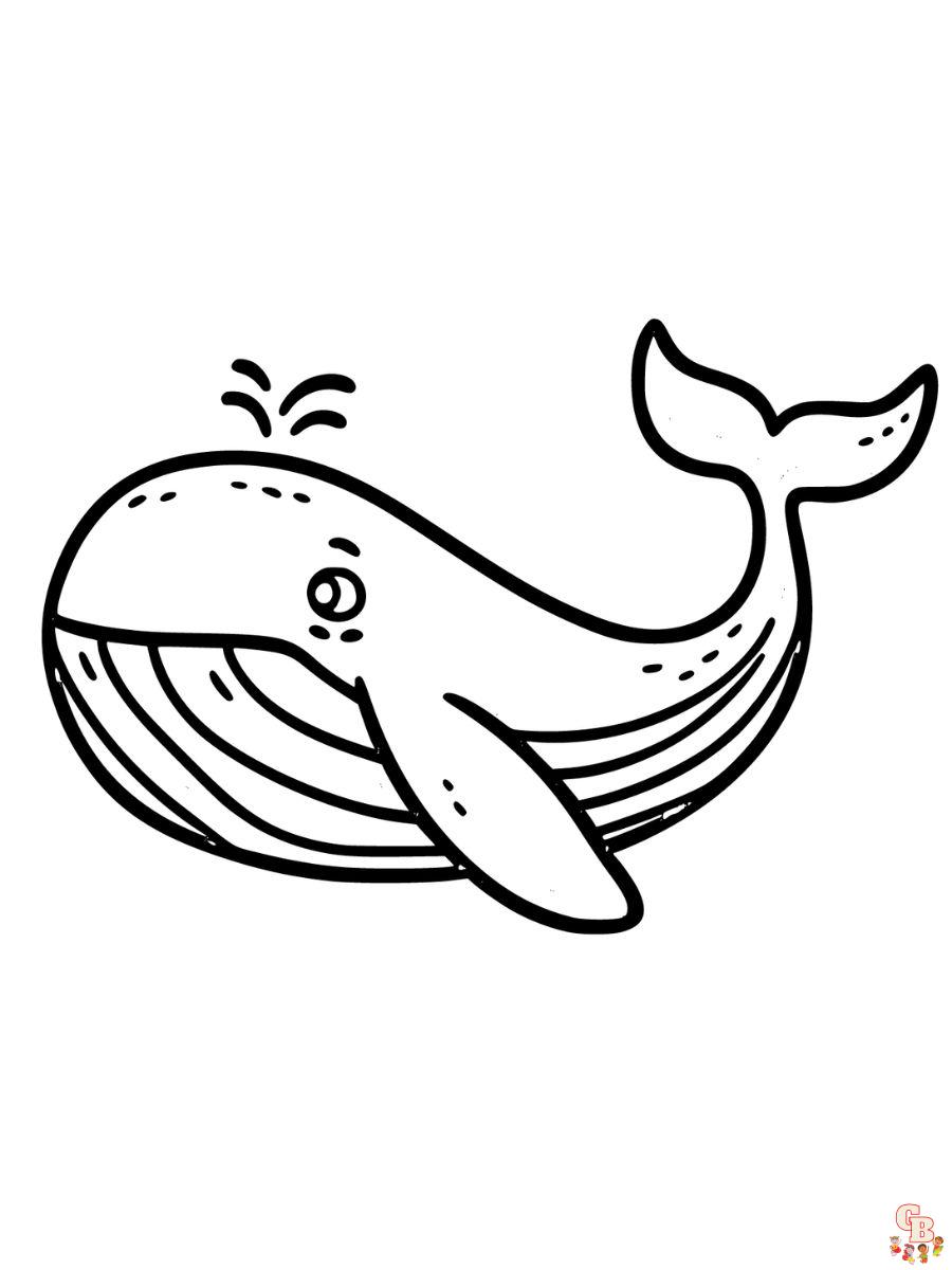 Whale coloring pages