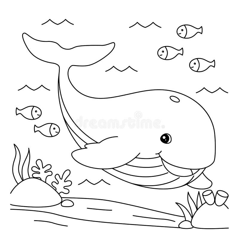 Easy colouring kids whale stock illustrations â easy colouring kids whale stock illustrations vectors clipart