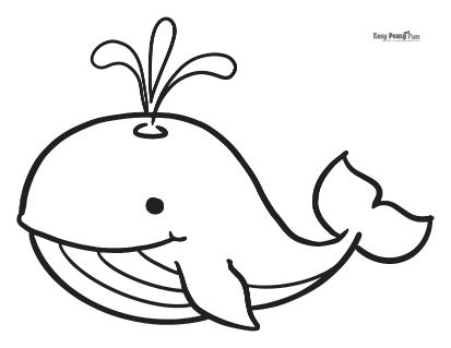 Whale coloring pages