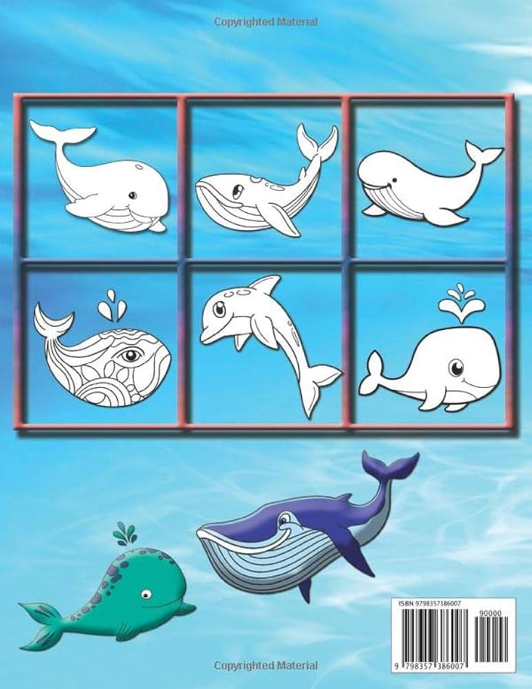 Whale coloring book for toddlers and kids fun easy coloring pages with cute whale for toddlers kids boys and girls cute whale coloring book tuttle erika books