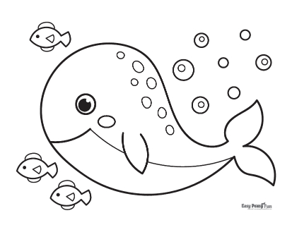 Whale coloring pages