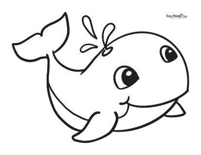 Whale coloring pages