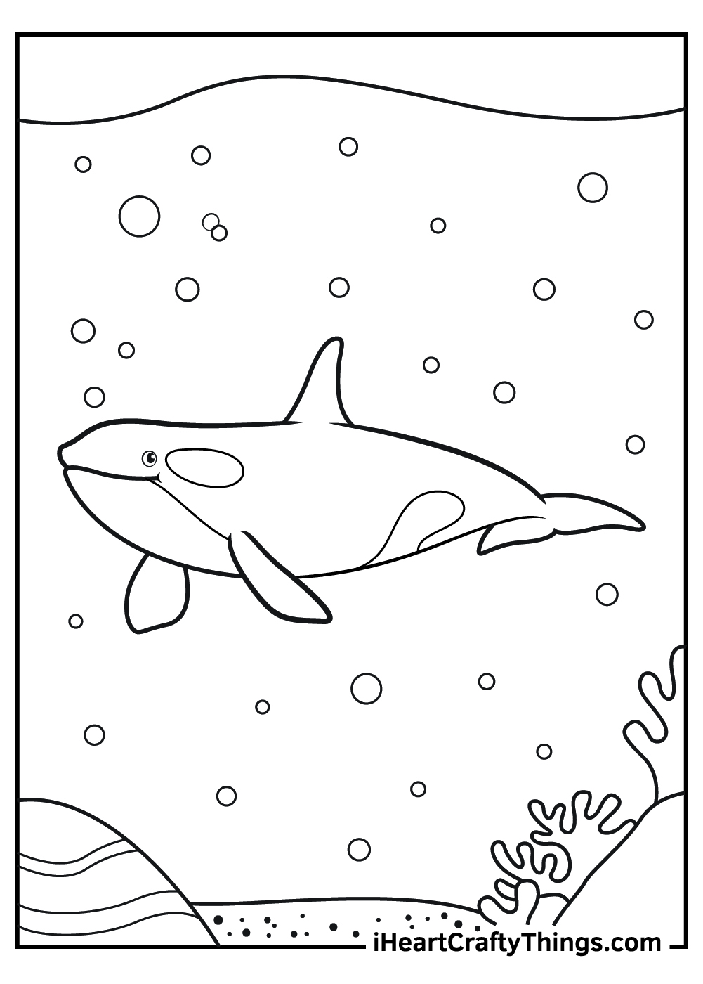 Killer whale coloring pages free printables