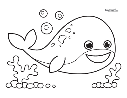 Whale coloring pages