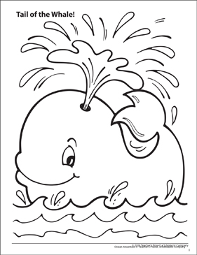 Tail of a whale ocean adventure coloring page printable coloring pages