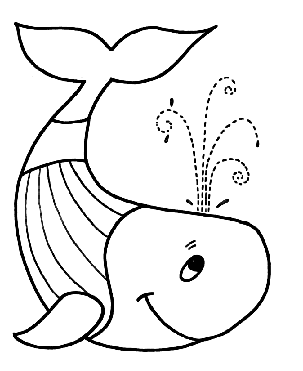 Whale coloring pages your toddler will love