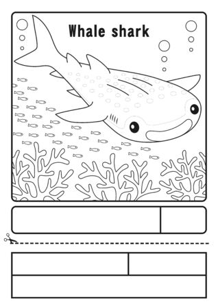 Whale shark coloring application form coloring picture whale shark character illustration stock photo picture and royalty free image image