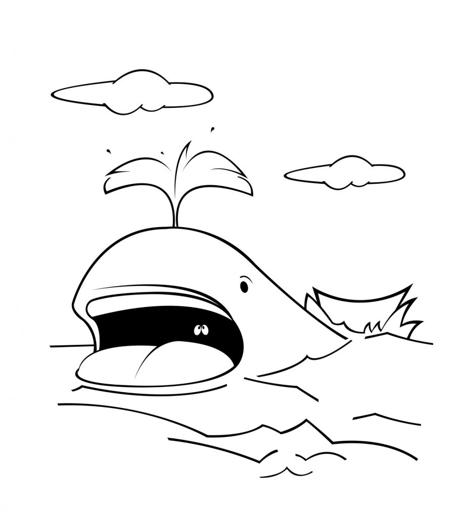 Free printable whale coloring pages for kids