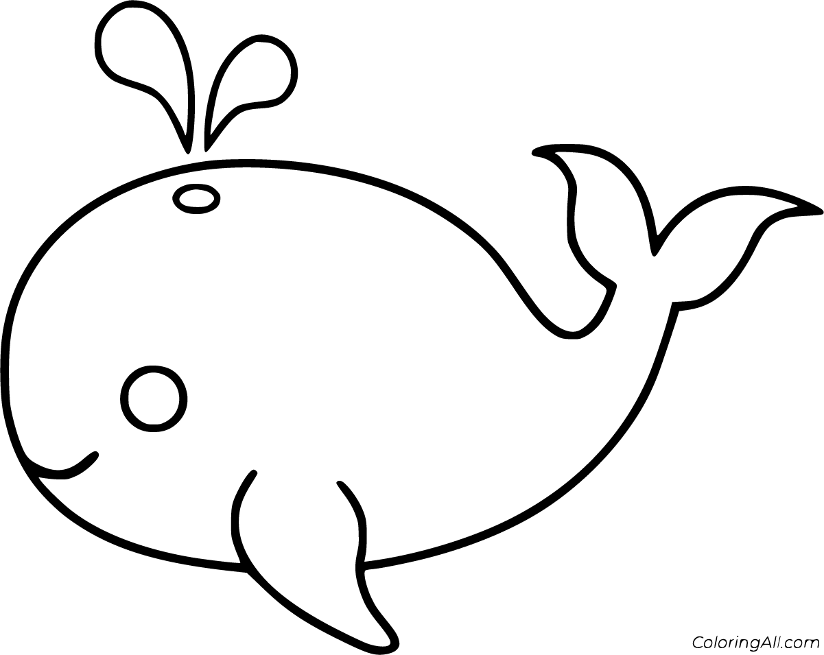 Free printable whales coloring pages in vector format easy to print from any device and automatâ whale coloring pages coloring pages black and white cartoon