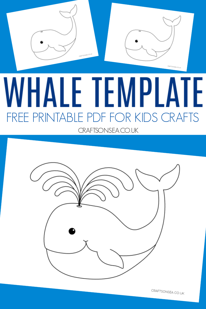 Whale template free printable pdf