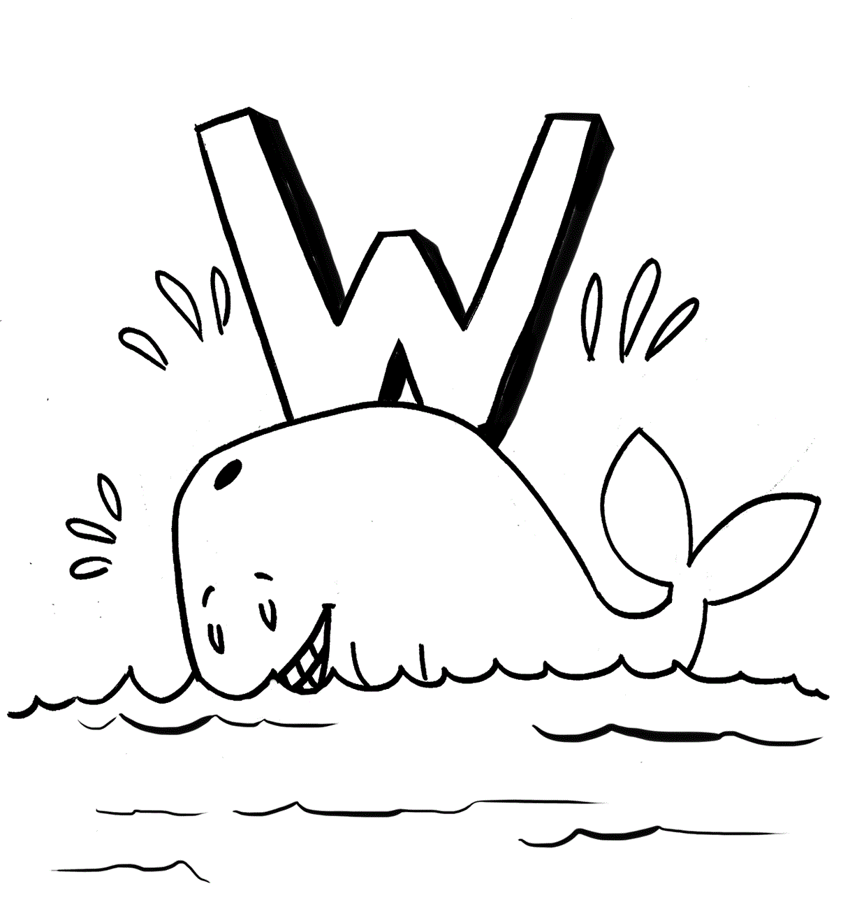 Free printable whale coloring pages for kids