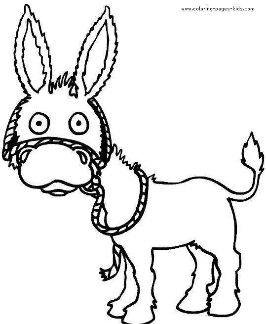 Donkey coloring page