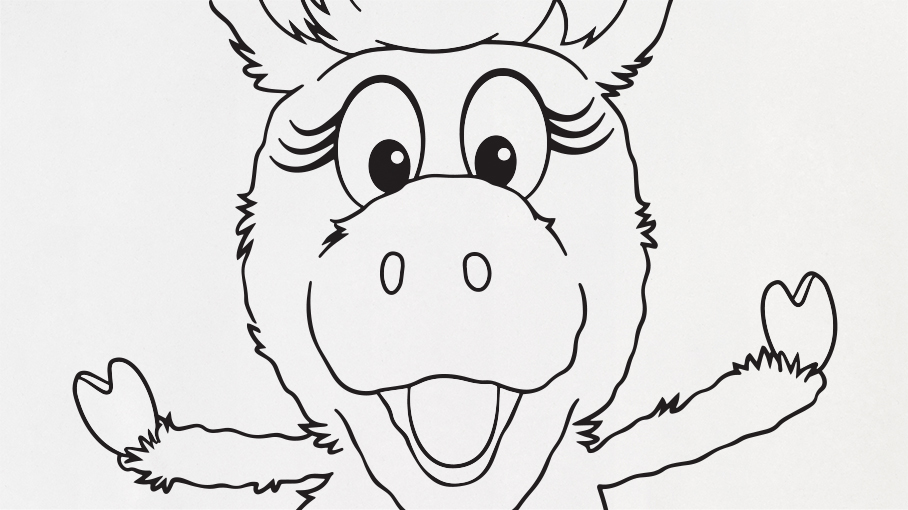 Donkey hodie coloring page kids coloringâ kids for parents