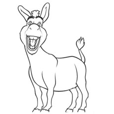 Top free printable donkey coloring pages online