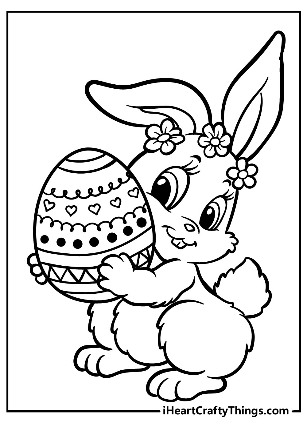 Easter bunny coloring pages free printables