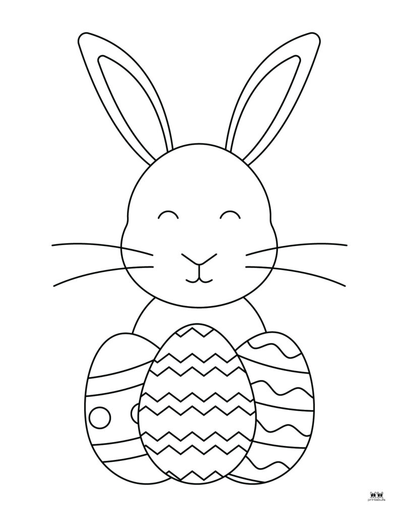 Easter bunny coloring pages