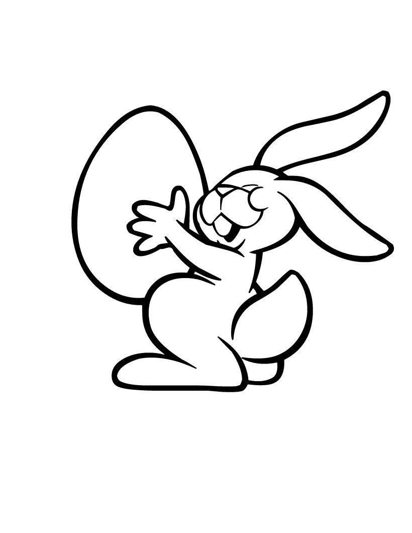 Free printable easter bunny coloring pages for kids