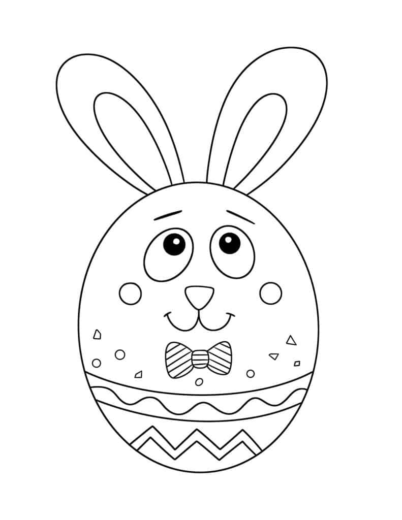 Free happy easter coloring pages for kids â the hollydog blog