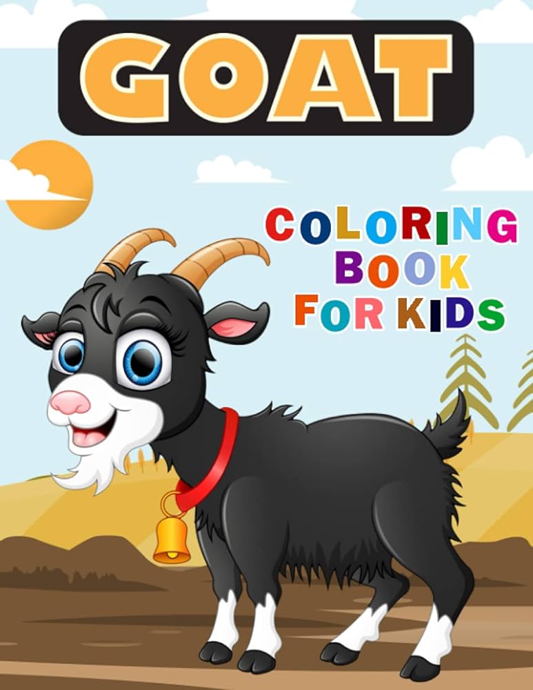 Goat coloring book for kids over fun coloring and activity pages with cute goat baby goat and more for kids toddlers and preschoolers surprise gift for kids publications color king