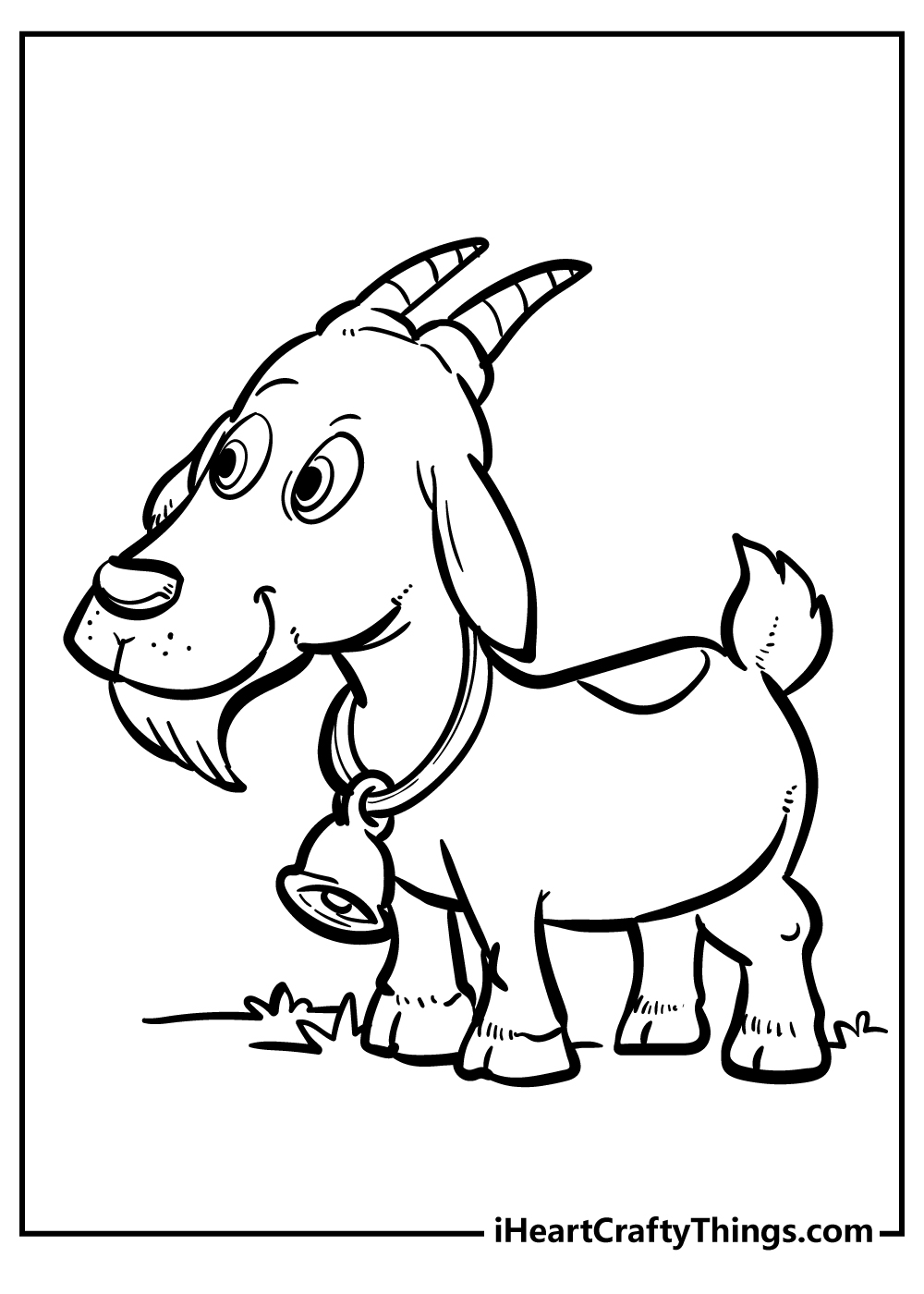 Goat coloring pages free printables