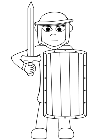 Warrior coloring page free printable coloring pages