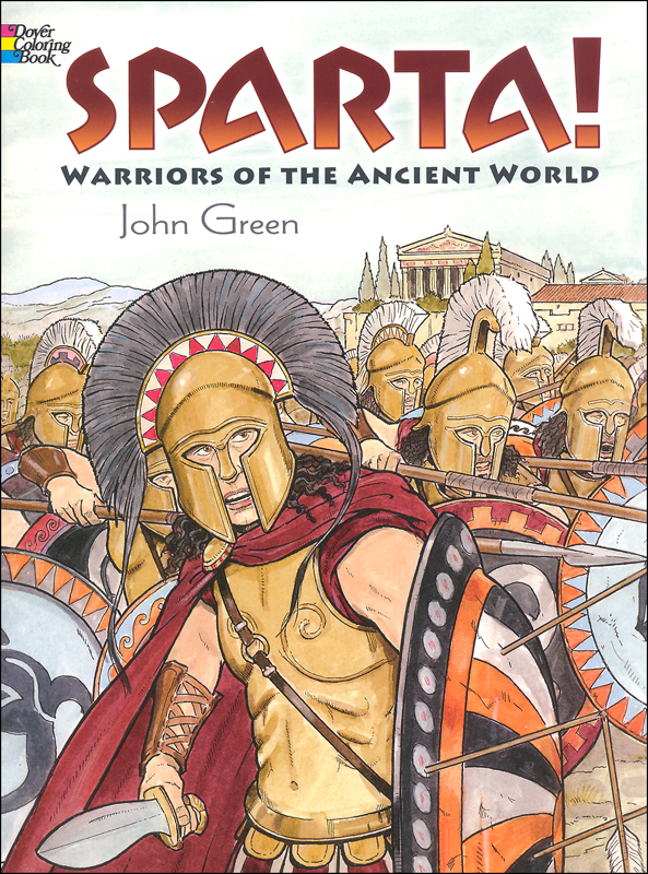 Sparta warriors of the ancient world coloring book