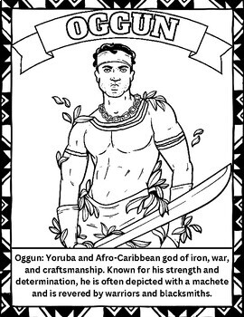 African mythology coloring pages explore the world of african gods goddesses