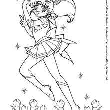 Sailor moon warriors coloring pages