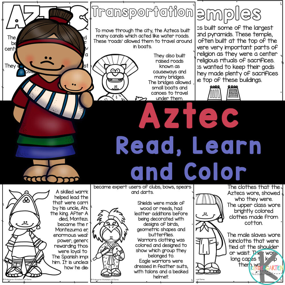 Free printable aztec coloring pages for kids