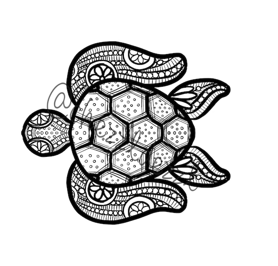 Turtle coloring page