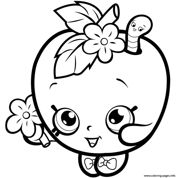 Print fruit apple blossom shopkins season coloring pages apple coloring pages cute coloring pages coloring pages for girls