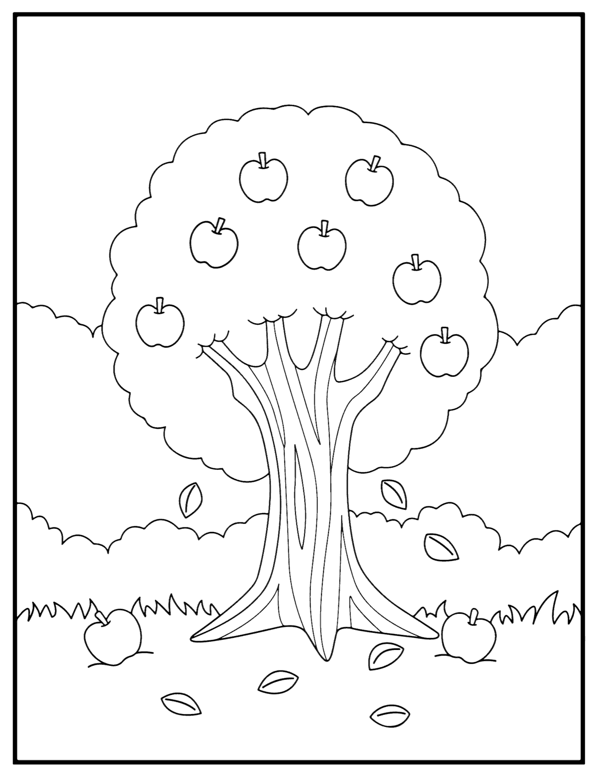 Free printable fall coloring pages