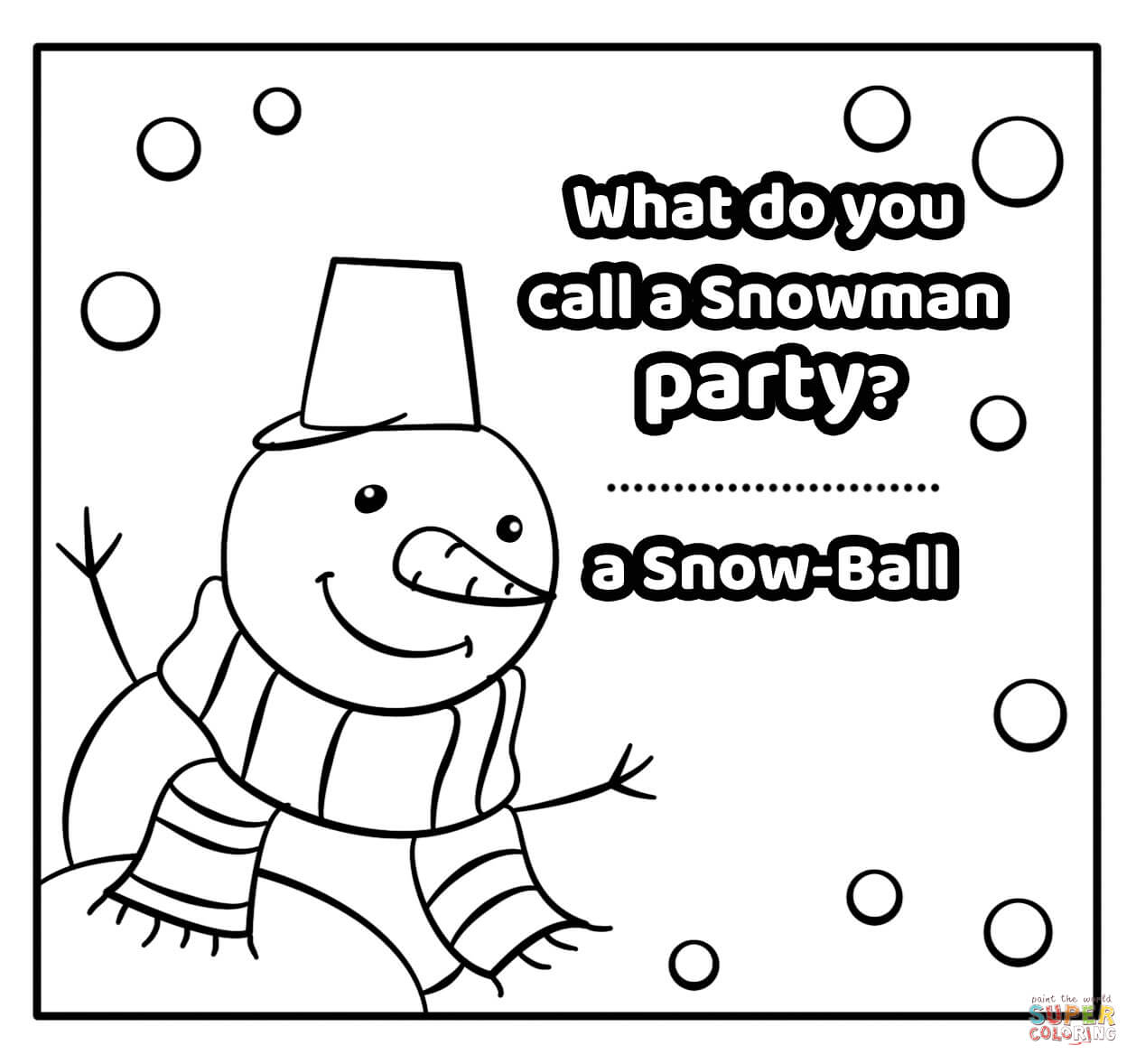 What do you call a snowman party