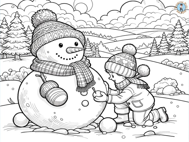 Seasons coloring pages