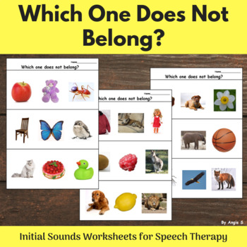 What does not belong worksheets tpt