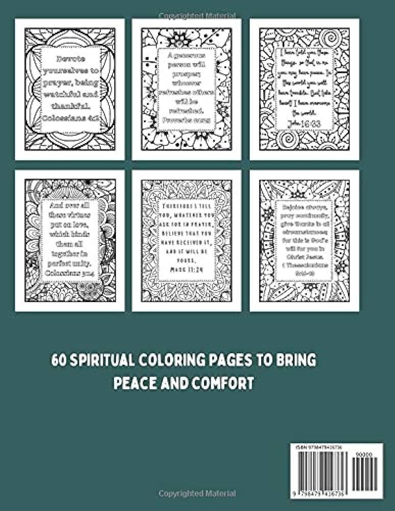 God will strengthen me spiritual bible verse and mandala coloring book to promote mental and spiritual health press honeyb books