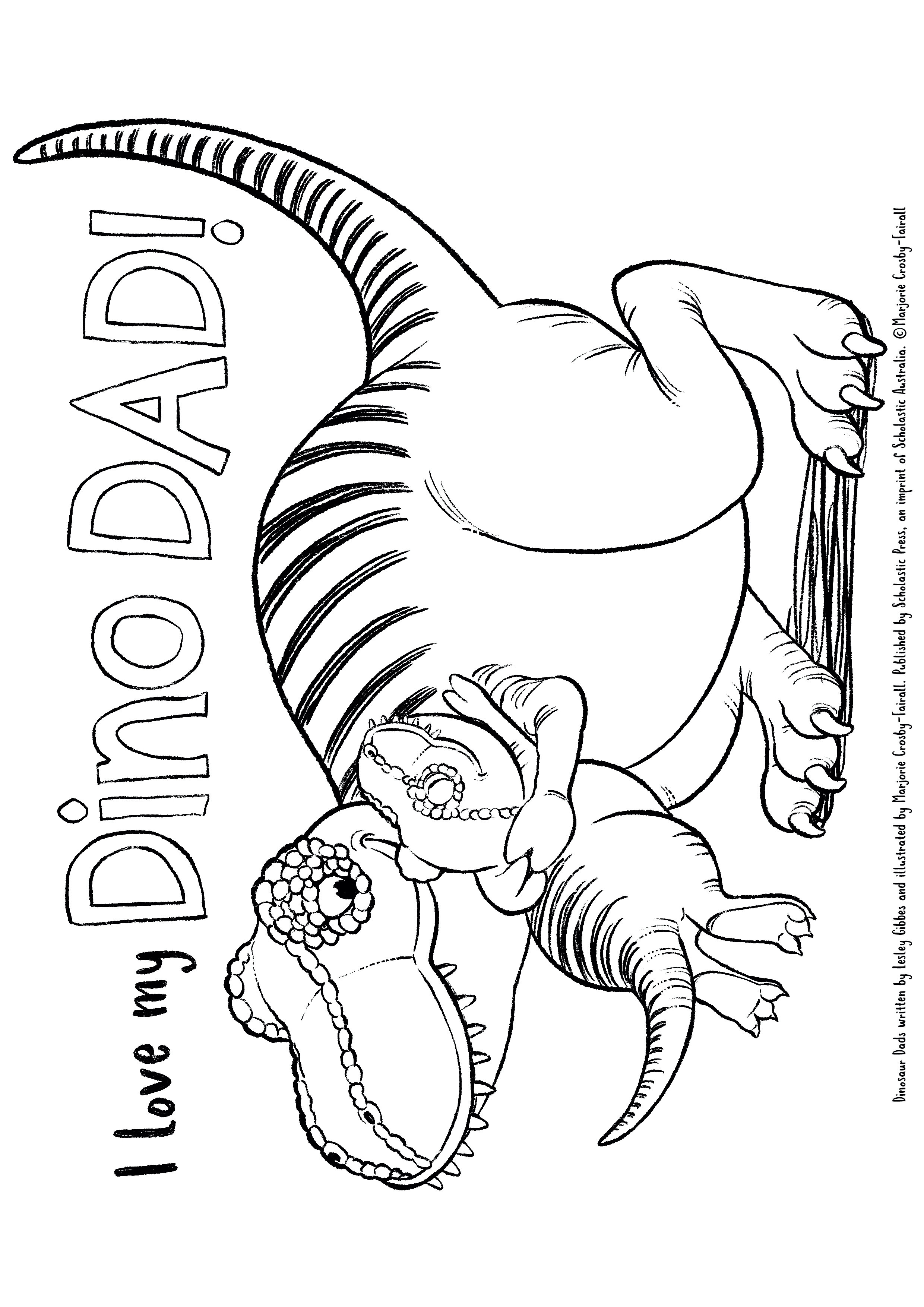 I love my dino dad fathers day drawing activities â marjorie crosby
