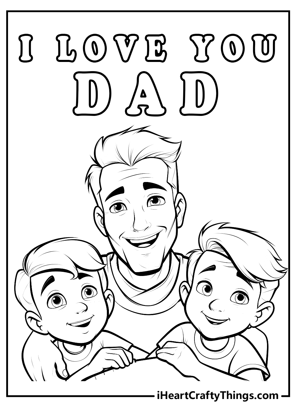 Fathers day coloring pages free printables