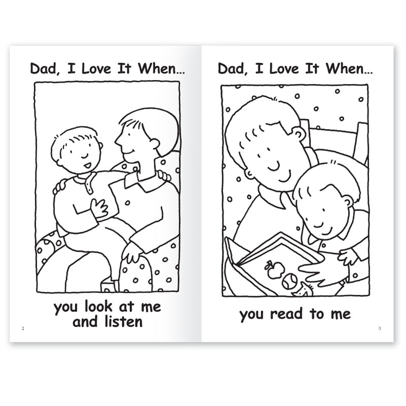 Dad i love it when coloring book